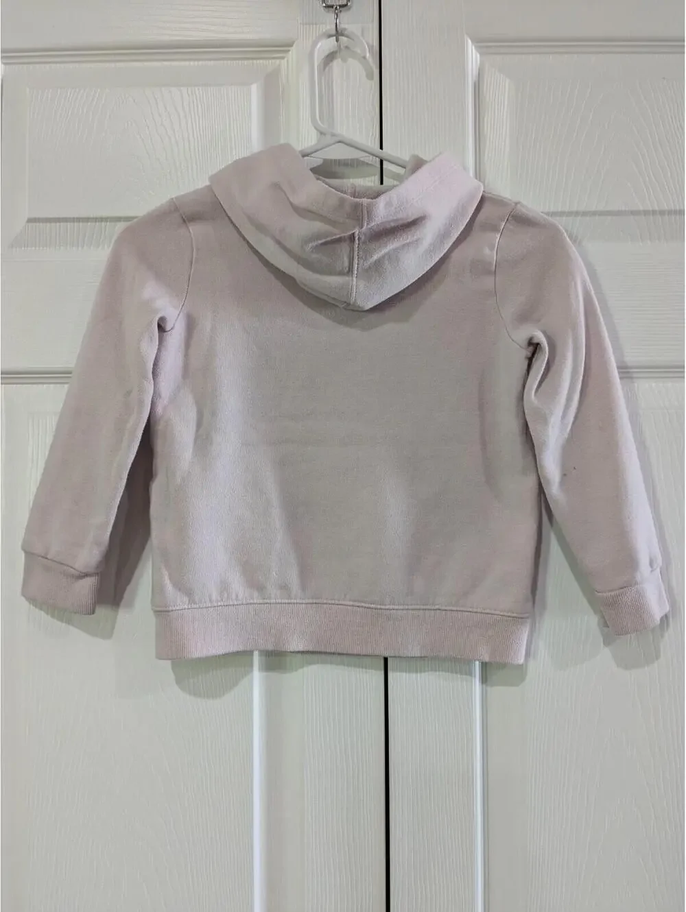 Cat & Jack Girl's Hoodie Sweatshirt, Light Pink, Gold Floral Heart, Small 6/6X
